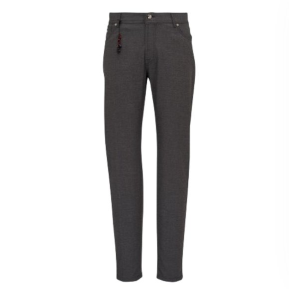 NWT Pescarolo Nerano M Pants Trousers Mens 54 36 Dark Gray Straight Leg 5 Pocket - Picture 14 of 14